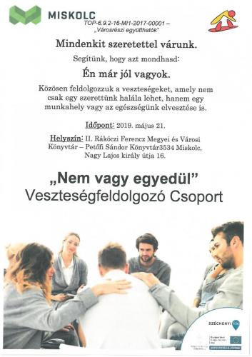 Nem vagy egyedül - Veszteség-feldolgozó csoport 5-ös célterület